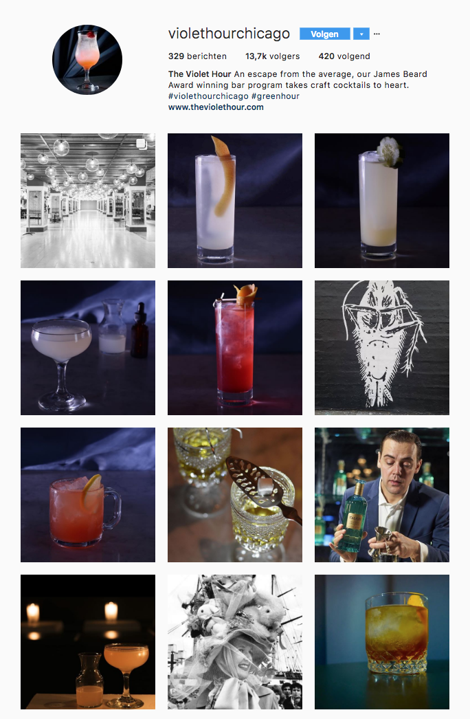 The Violet Hour - Instagram Cocktail Bar - Hospitality Content Creation Tremento