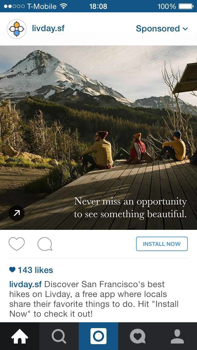 Instagram Ads Hospitality