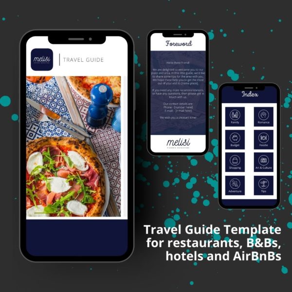 Travel Guide Template Mockup