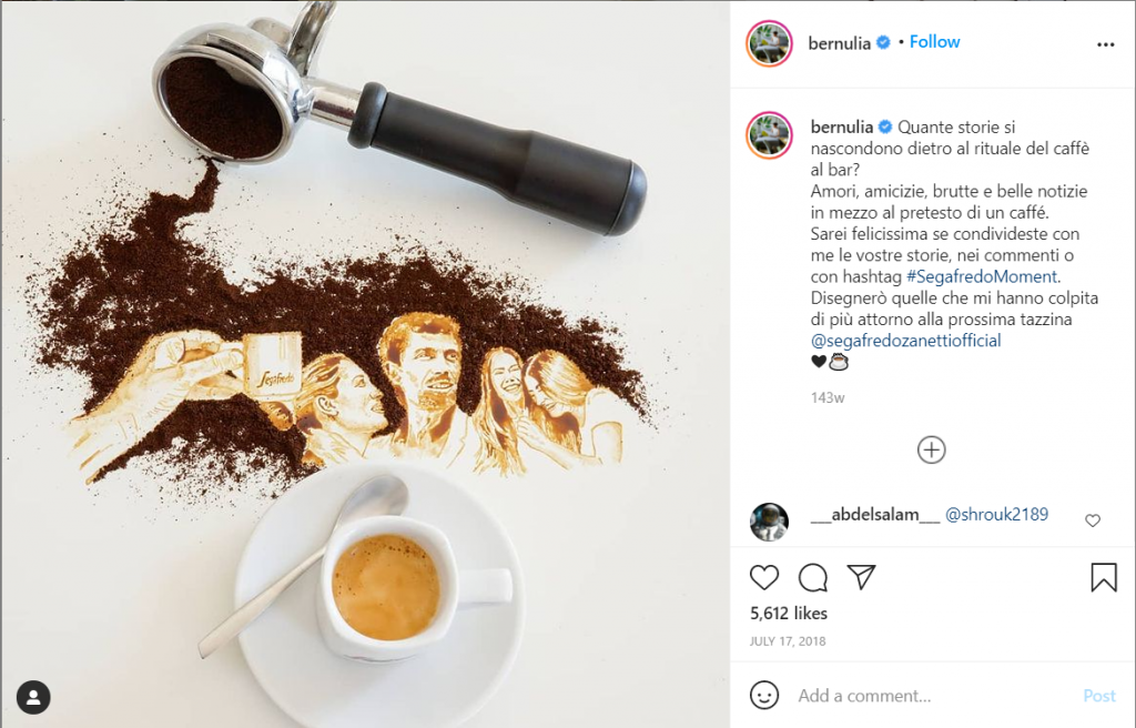 Giulia Bernardeli coffee shop instagram