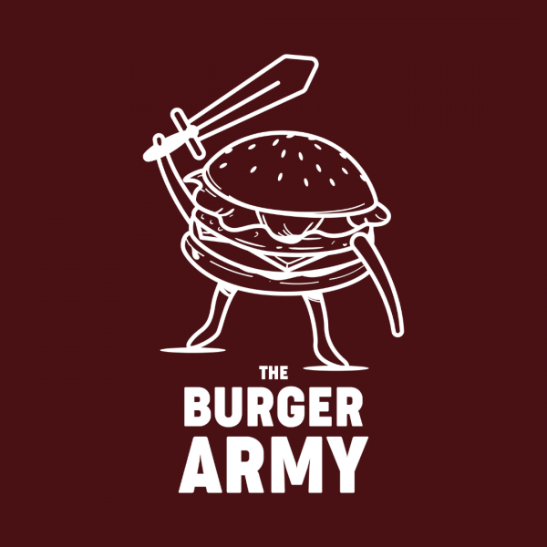 Cool Burger Shop Logo - The Burger Army