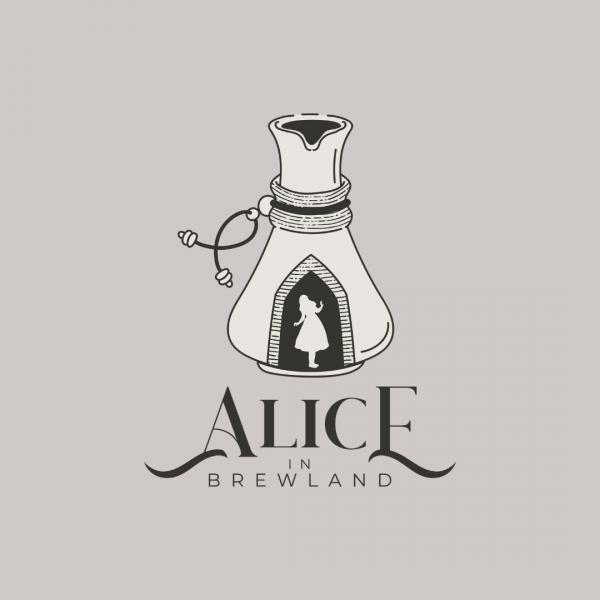 Magical Coffee Shop Logo - Alice in Brewland