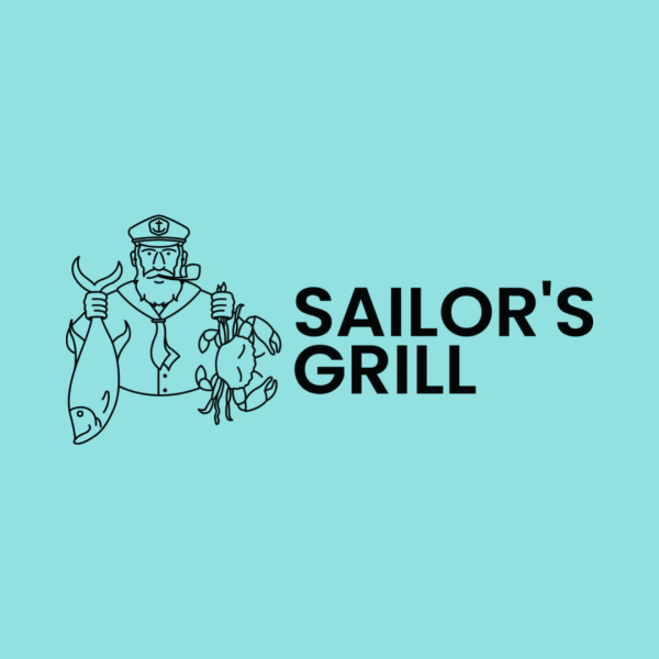 Sizzling Logo for Seafood Restaurant - Sailor's Grill