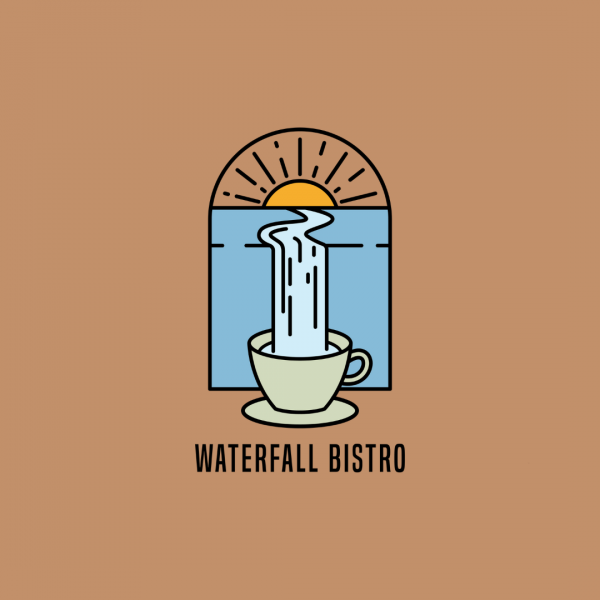 Nature Coffee Shop Logo - Waterfall Bistro