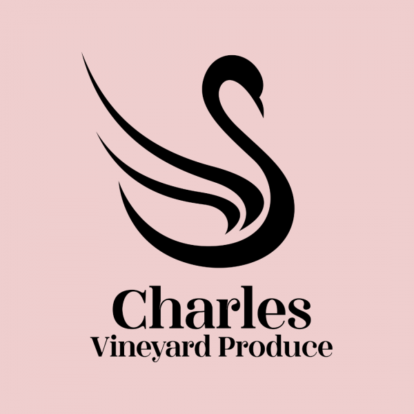 Minimalist Swan Logo - Charles Vineyard Produce