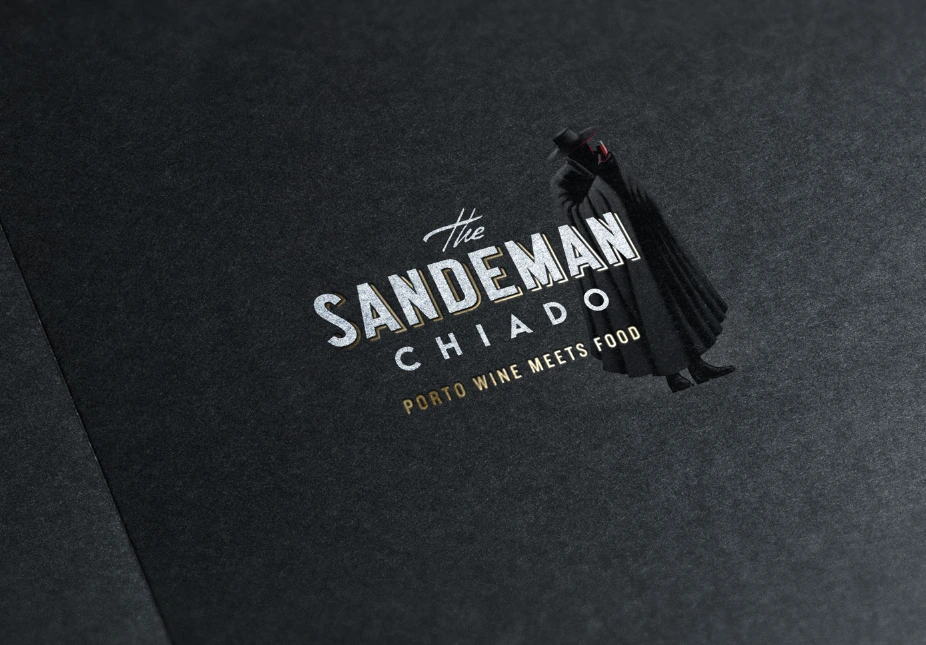Sandeman restaurant visual identity – A screenshot of the Visuals Volta design for Sandeman, showcasing its branding and aesthetics.
