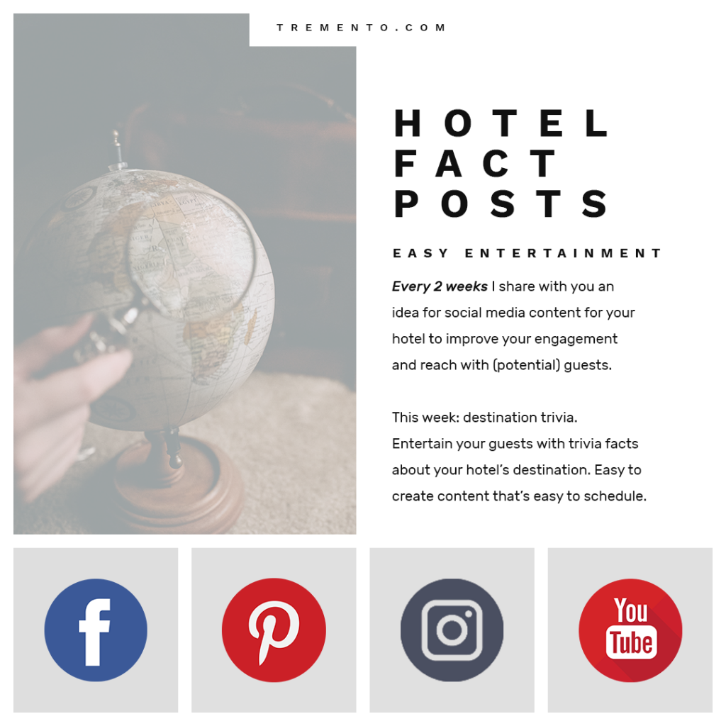 Learn how to create social media hotel - Destination Trivia Information Posts SQ