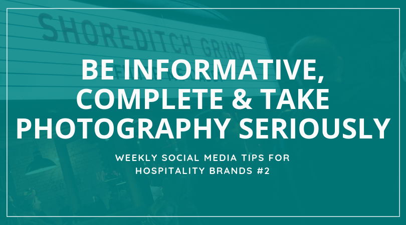 Social media tips for hospitality brands - Restaurants, cafés, hotels, hostels
