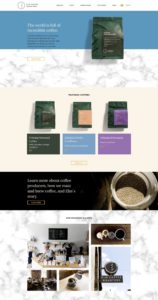 Coffee Shop Web Design Inspiration - Elm Coffee Roasters