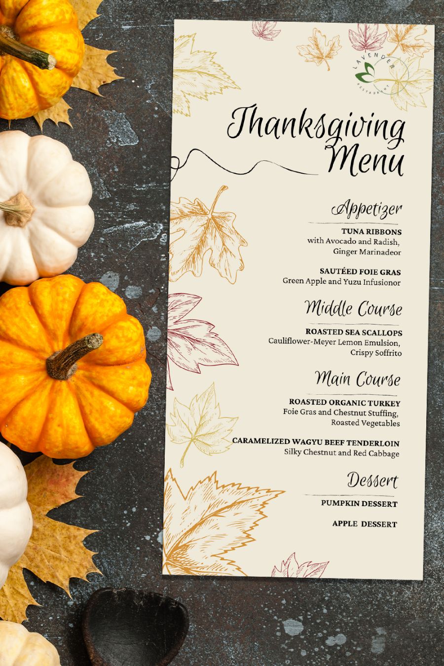 Thanksgiving Menu & Instagram Bundle Tremento