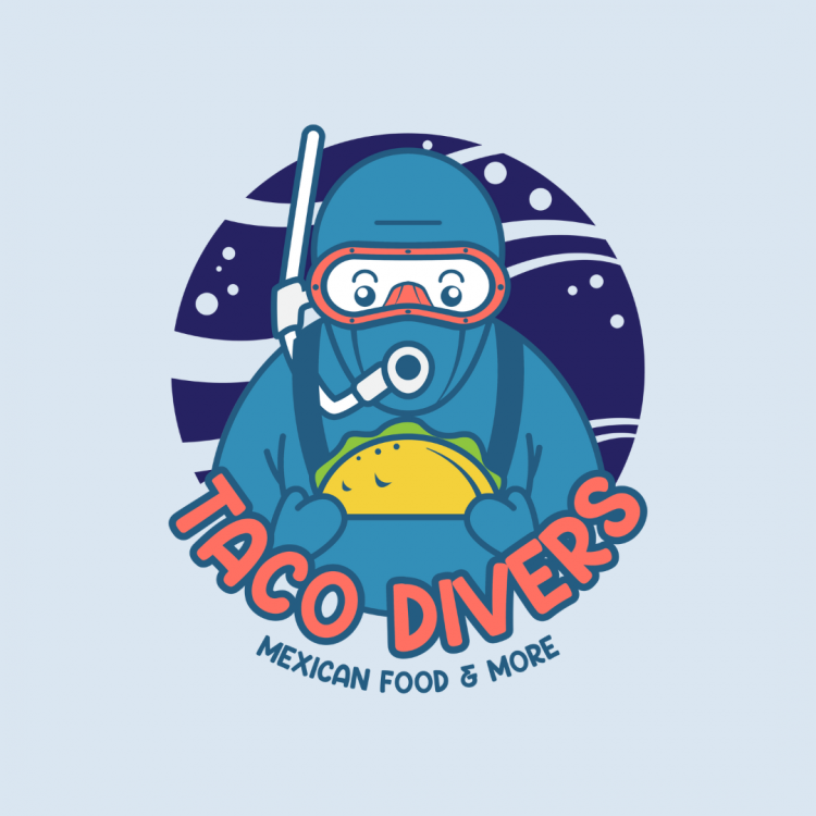 Perfect Logo for Mexican Restaurant - Taco Divers – Tremento