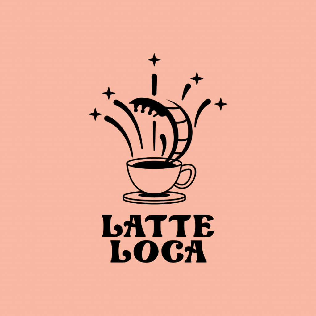 Cute Coffee Shop Logo - Latte Loca – Tremento