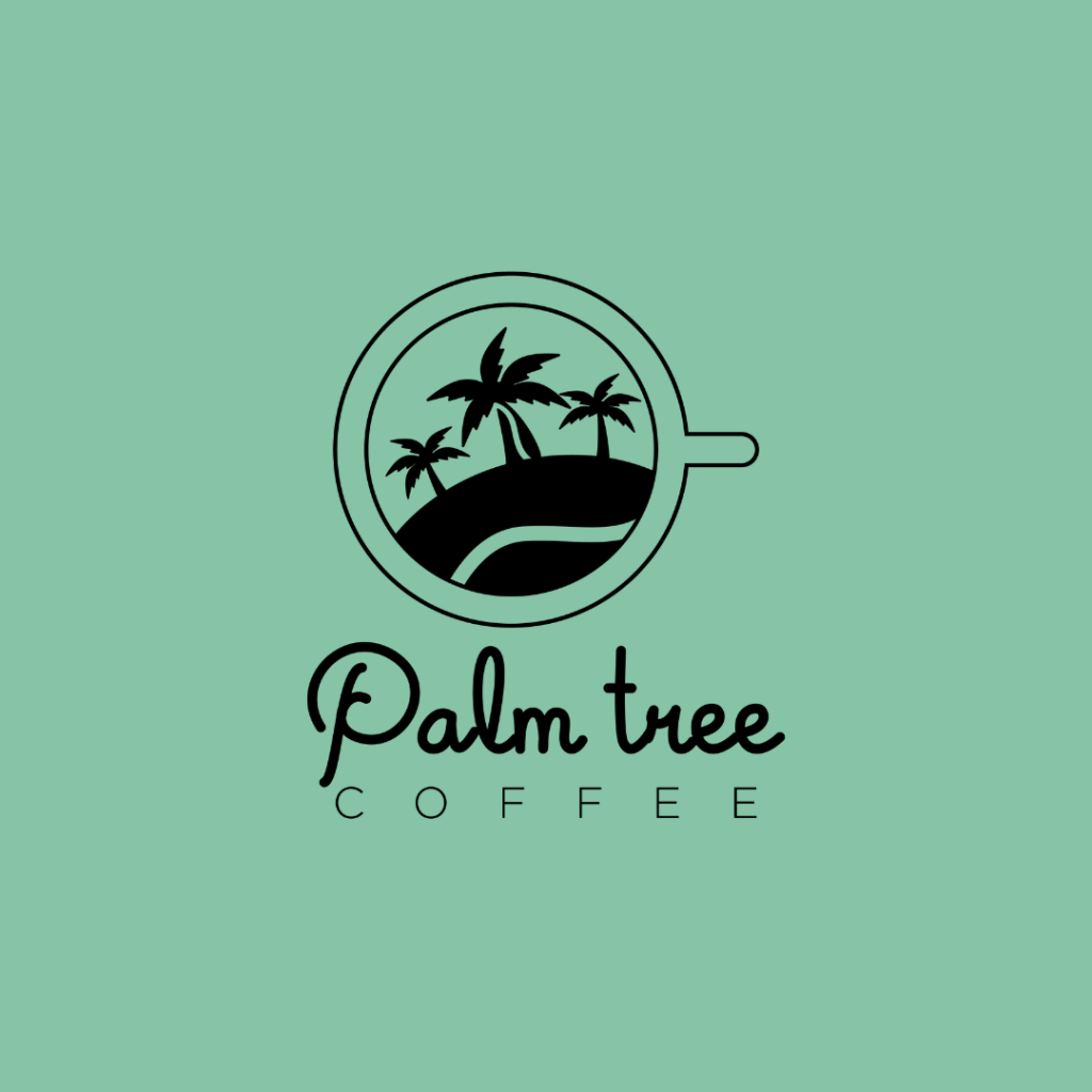 Creative Coffee Shop Logo - Palm Tree Coffee – Tremento