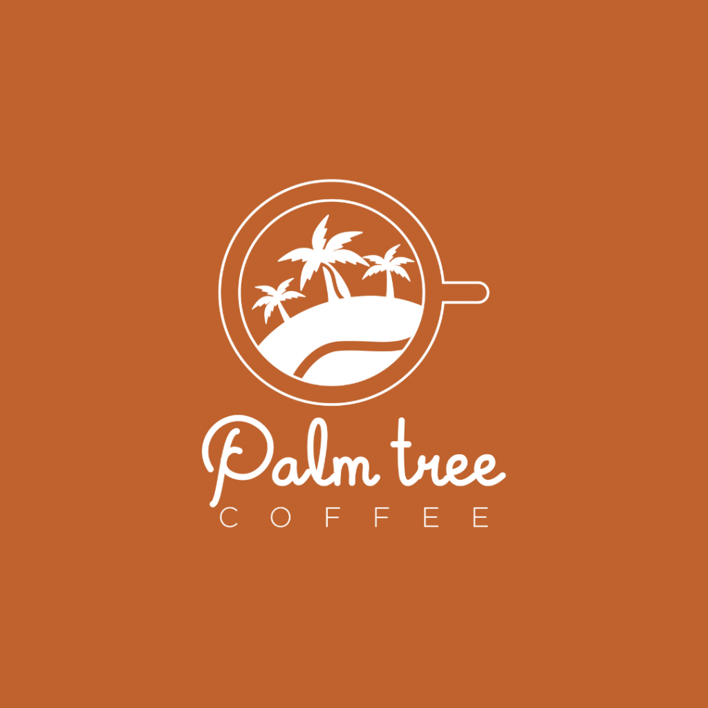 Creative Coffee Shop Logo - Palm Tree Coffee – Tremento