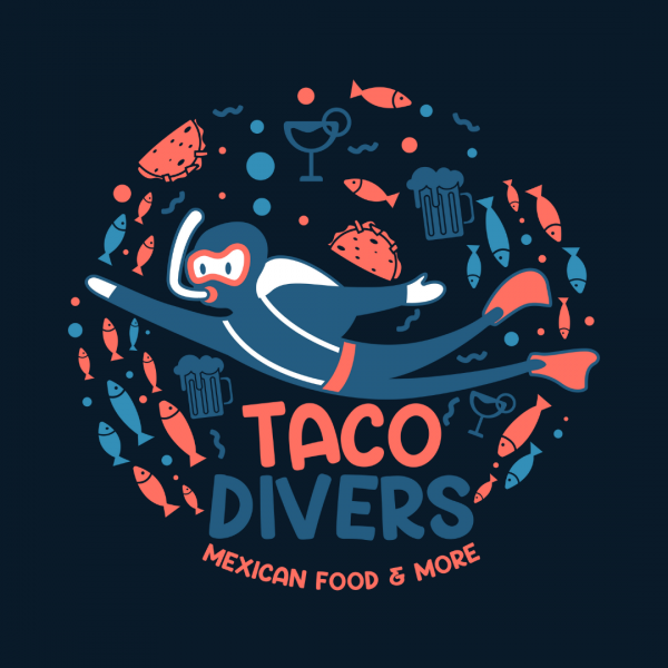Taqueria Logo - Taco Divers