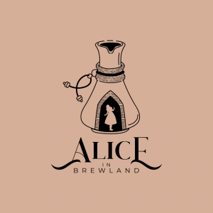 Magical Coffee Shop Logo -Alice in Brewland