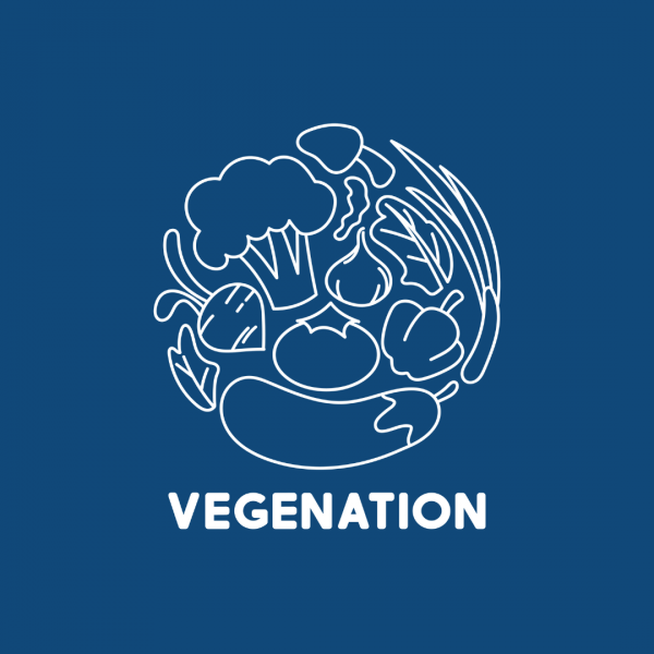 Vegetarian Restaurant Logo - Vegenation