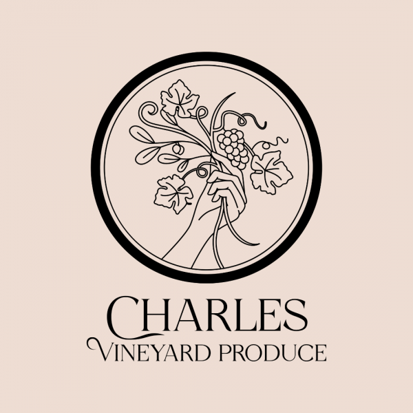 Elegant Vineyard Logo Design - Charles Vineyard Produce