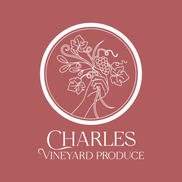 Elegant Vineyard Logo Design - Charles Vineyard Produce