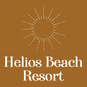Minimalist Caribbean Beach Resort Logo - Helios Beach Resort