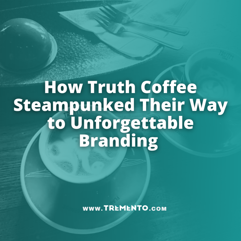 An Image of a featured image about How Truth Coffee Steampunked Their Way to Unforgettable Branding with a coffee cup in the background